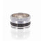 Bague 56 Boucheron Quatre Black Edition - Bague Large en or blanc 18 K 58 Facettes 2.19360