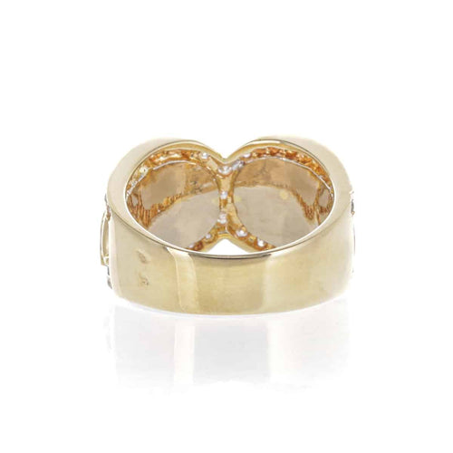 Bague 54 Bague motif panthère en or jaune 18 K et diamants 58 Facettes 2.17639