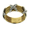 Bague 56 Bague motif corde en or jaune 18 carats et diamants 58 Facettes