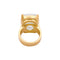 Bague 47 Bague intaille sur aigue-marine en or jaune 750 58 Facettes 34898