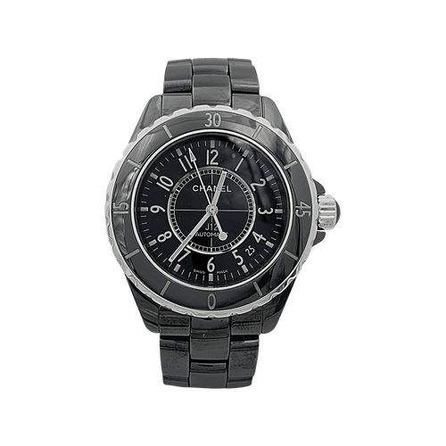 Montre Chanel J12 - Montre en céramique noire et acier 58 Facettes 34277