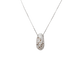 Collier Collier pendentif dôme en or blanc 18 kt et diamants 58 Facettes 27313/27307