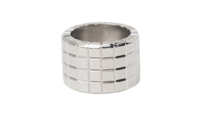 Bague 52 Chopard Ice Cube - Bague en or blanc 18 ct 58 Facettes 32990
