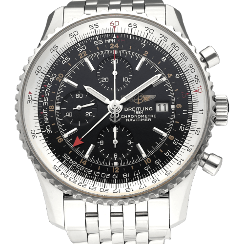 Breitling Navitimer World ur - Automatisk ur A24322 i stål 46 mm 58 Facettes BTL/NVT/057