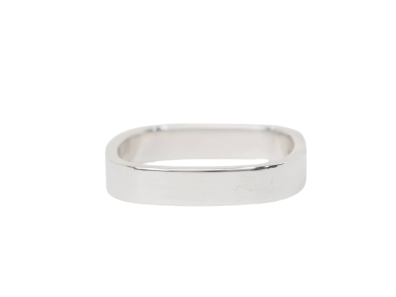 Bague 57 Dinh Van - Alliance carrée en or blanc 18 kt 58 Facettes 32037