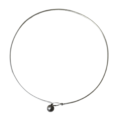 Collier Fabrice - Pevný náhrdelník v Stříbro 800 (léta 1965-1970) 58 Facettes