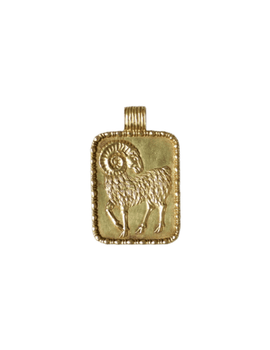 Pendant Fred - Aries zodiac pendant in 18 kt yellow gold 58 Facettes