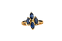 Ring 56 Ring - Marquise-cut sapphire ring in 18-carat yellow gold 58 Facettes 3765