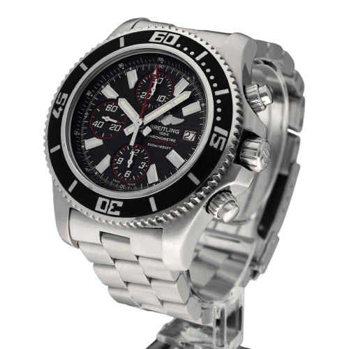 Hodinky Breitling Superocean - Chronograf II A13341 z oceli 58 Facettes BTL/SOC/093