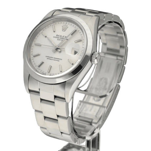 Ceas Rolex Oyster Perpetual Date - Ceas automat ref. 15200 oțel 34 mm (1999) 58 Facettes ROL/OPD/251