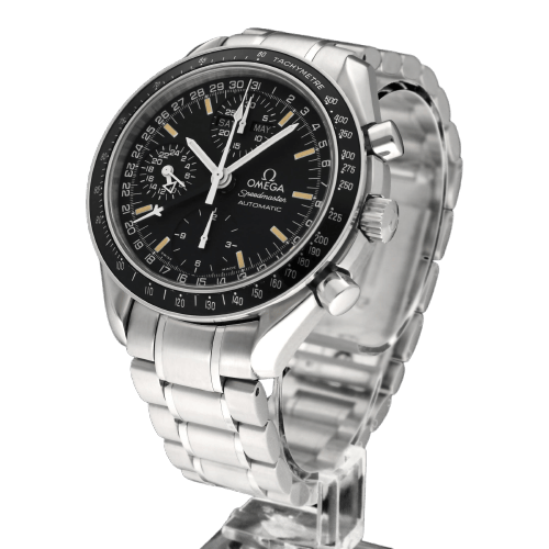 Omega Speedmaster Day-Date Watch - 39 mm automatic steel watch 58 Facettes OMG/SPE/541