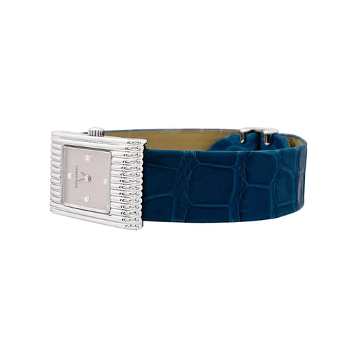 Montre Boucheron Reflet - Montre moyen modèle en acier sur cuir 58 Facettes 35339