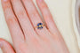 Ring 50 14-carat yellow gold ring with trapeze-cut sapphires and diamonds 58 Facettes 3859