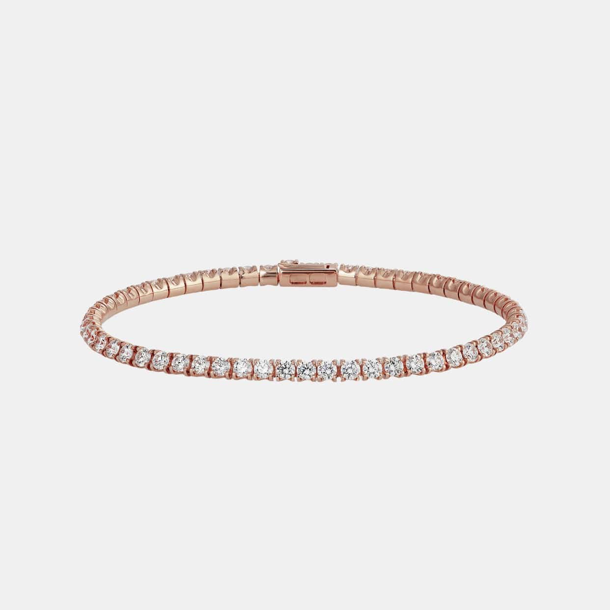 Bracelet Essential Lines Or rose Diamant