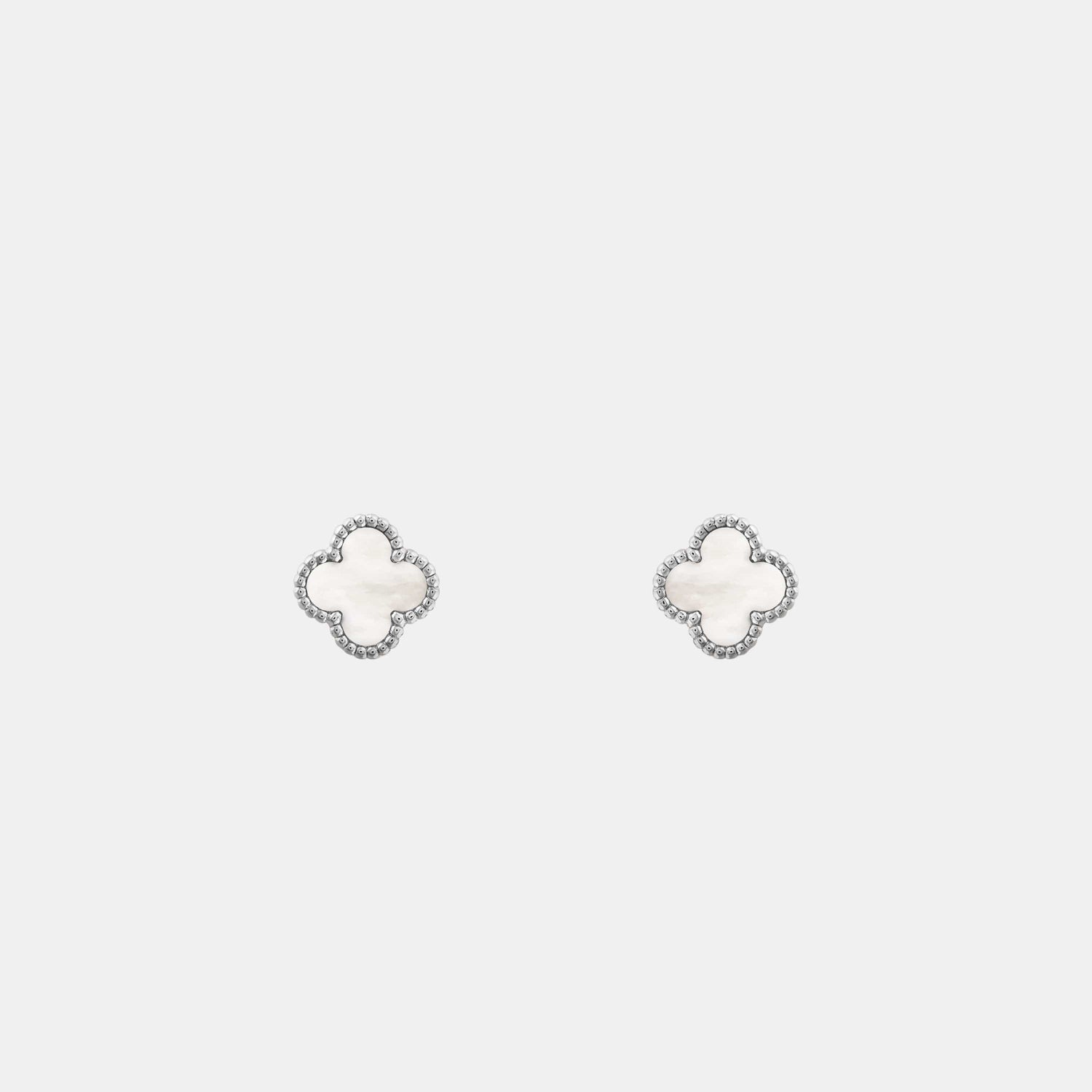 Boucles d'oreilles Sweet Alhambra Or blanc Perle 
