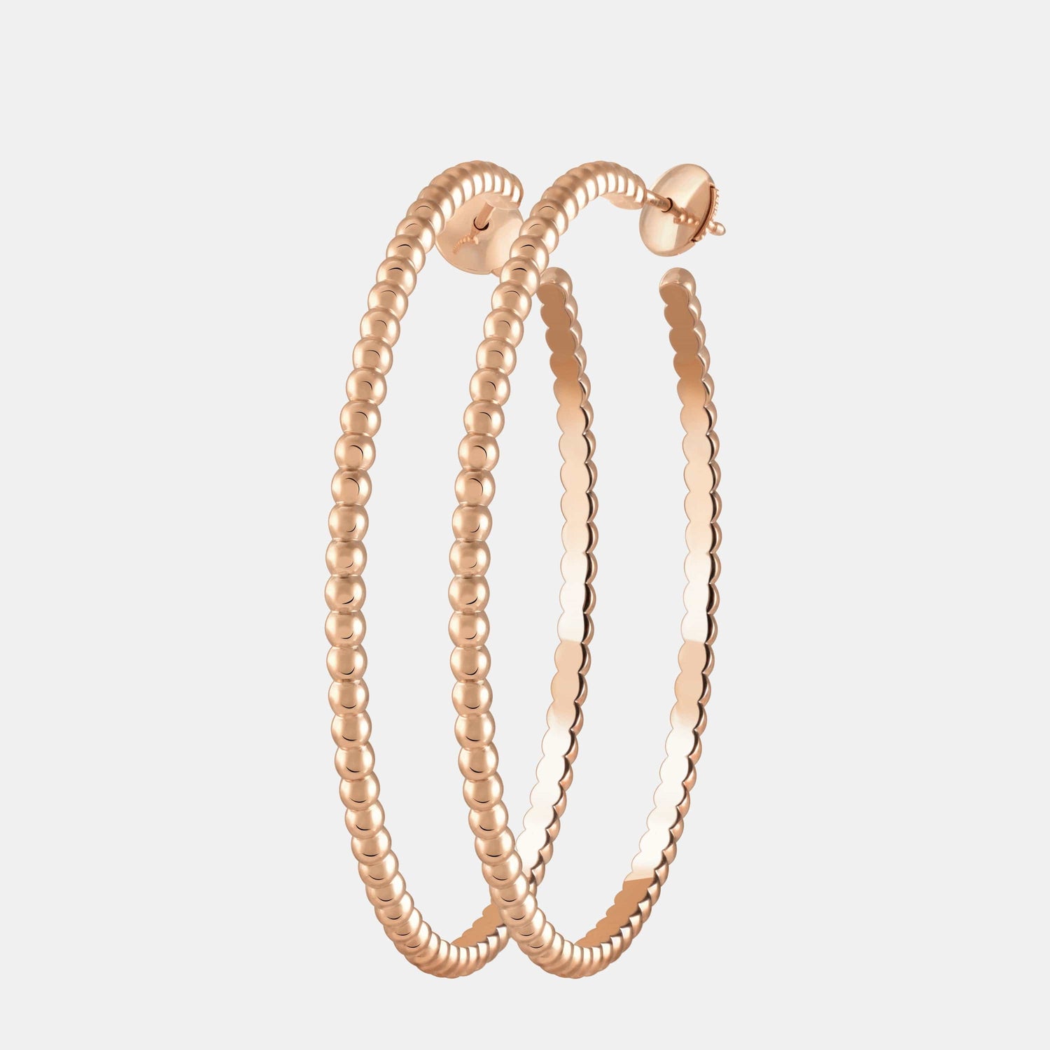 Boucles d'oreilles Perlée Or rose  