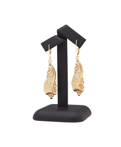 Boucles d'oreilles Raffinement - Boucles d’oreilles pendantes en or jaune 18K 58 Facettes BO200261/RAFFINEMENT/PHOTO