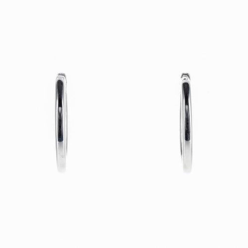 Boucles d'oreilles Boucles d’oreilles créoles en or blanc 18 K et diamants 58 Facettes 2.18048