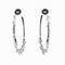 Boucles d'oreilles Dior Coquine - Boucles d’oreilles créoles en or blanc 18 K et diamants 58 Facettes 2.18226