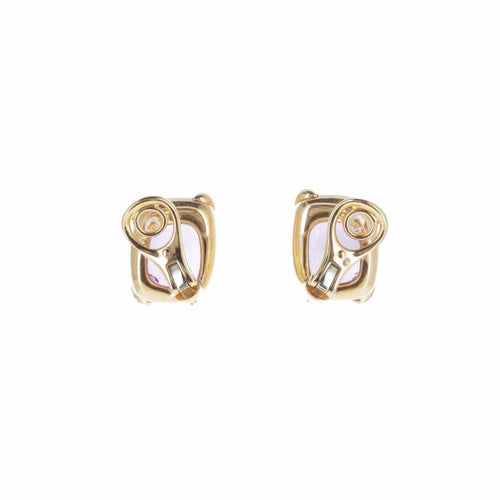Boucles d'oreilles Pomellato Ritratto - Boucles d’oreilles en or rose 18 K améthyste et diamants 58 Facettes 2.18437