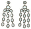Boucles d'oreilles Boucles d’oreilles en or gris 18 carats avec aigue-marine et diamants 58 Facettes 66000091