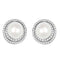 Boucles d'oreilles Boucles d'oreilles pendantes en or gris 18 carats, perles et diamants 58 Facettes 66000181