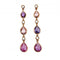 Boucles d'oreilles Boucles d'oreilles en or rose, saphirs et diamants 58 Facettes 661D00026