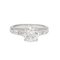 Bague 51 Bague solitaire en platine 950 avec diamant 1,52 ct et baguettes 58 Facettes 31937