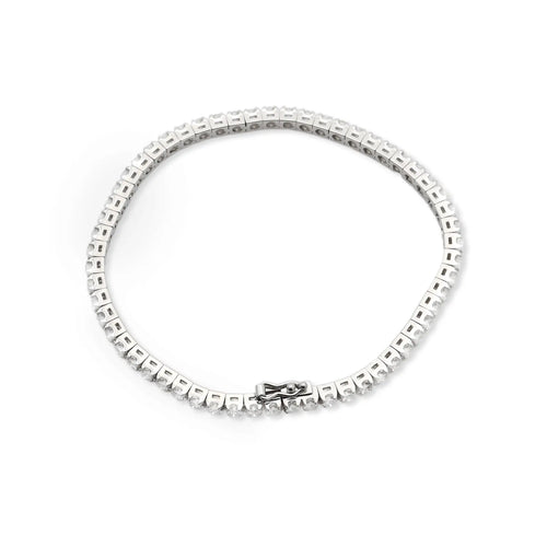 Bracelet Bracelet tennis en or blanc 18 carats et diamants 2,60 ct 58 Facettes 17536