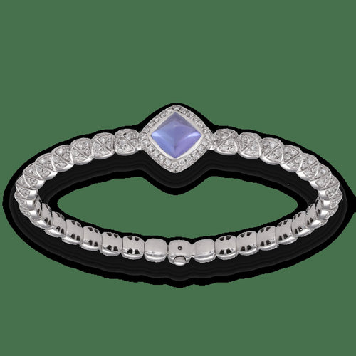 Bracelet Fred Pain de Sucre - Bracelet en or gris 18K, tanzanite et diamants 58 Facettes FB08115