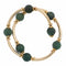 Bracelet Bracelet en or jaune 18 carats et perles de jade 58 Facettes 62000260