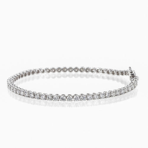 Bracelet Bracelet rivière de diamants 5,05 ct en or blanc 18 K 58 Facettes 2.19052