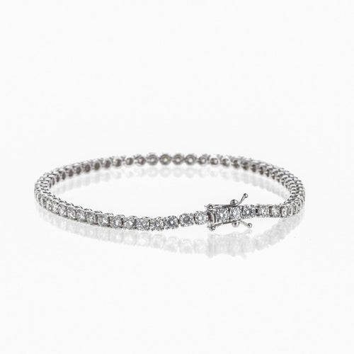 Bracelet Bracelet rivière de diamants 5,05 ct en or blanc 18 K 58 Facettes 2.19052
