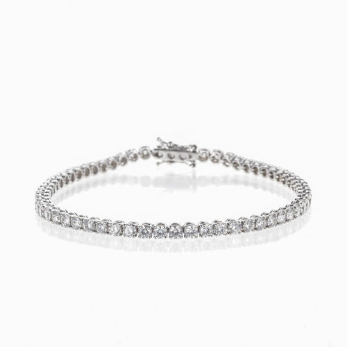 Bracelet Bracelet rivière de diamants 5,05 ct en or blanc 18 K 58 Facettes 2.19052