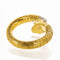 Bracelet David Webb - Bracelet serpent en or jaune 18 K et platine avec diamants 58 Facettes 2.18227