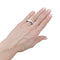 Bague 52 Chaumet Anneau - Bague jonc bombée en or blanc 750 58 Facettes 35249