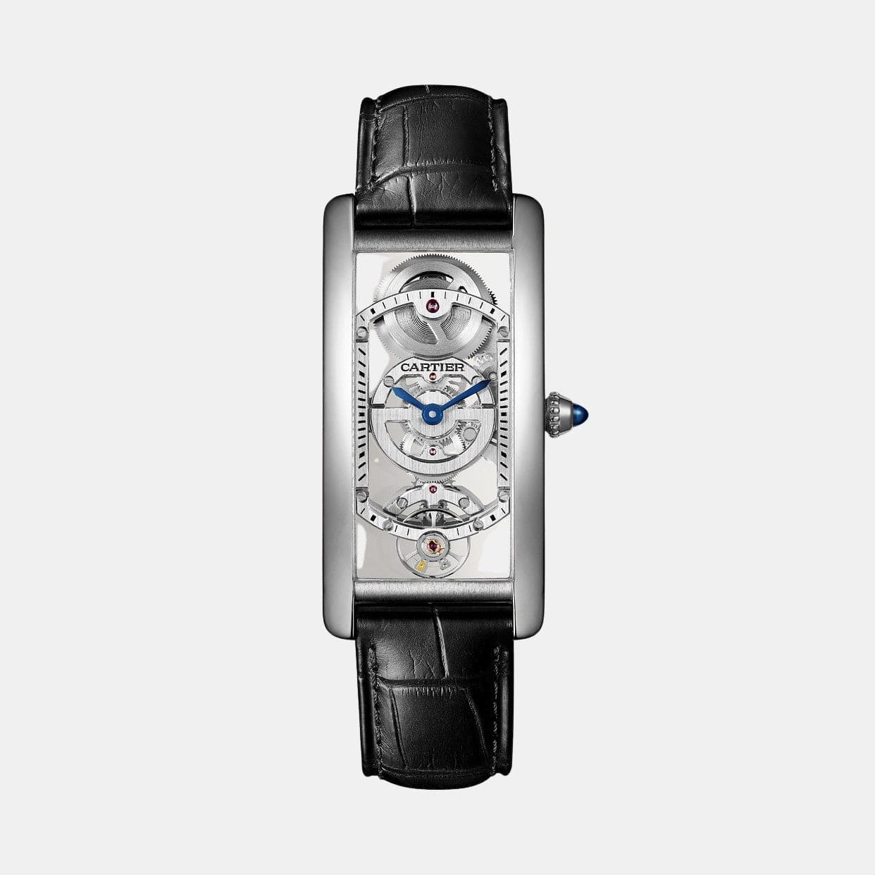 Montre Tank Platine 