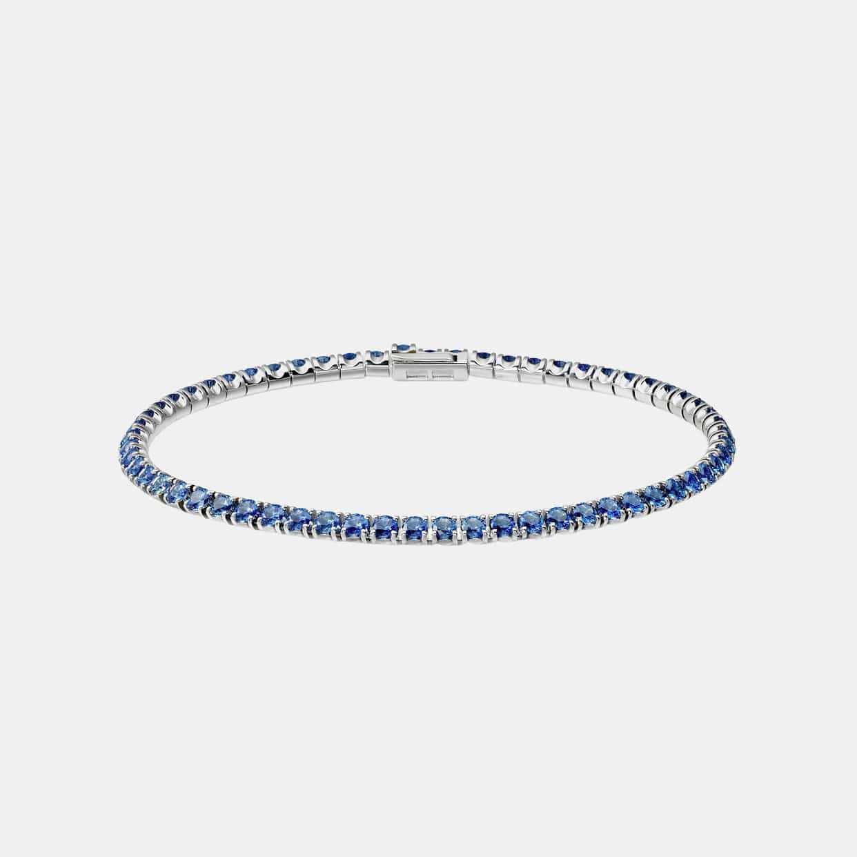 Bracelet Essential Lines Or blanc Saphir