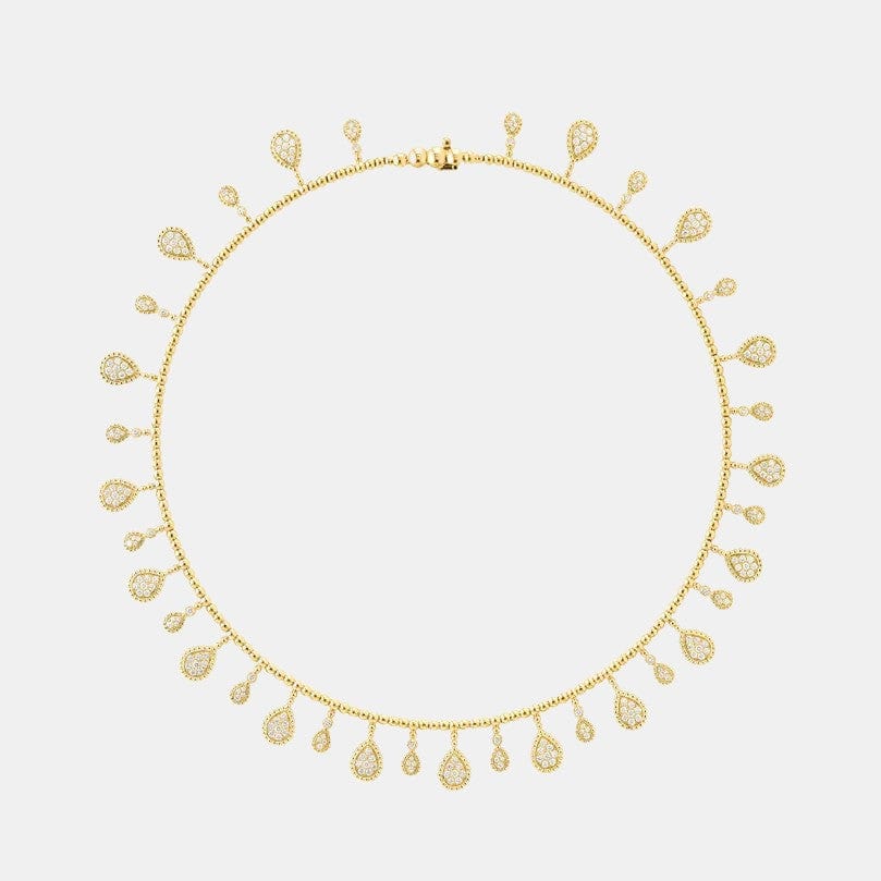 Collier Serpent Bohème Or jaune Diamant 2.8ct, 35 motifs