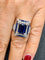 Bague 51 Bague Art déco en platine, diamants et saphirs 58 Facettes Cs