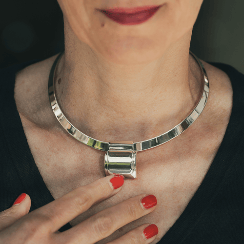 Collier Hermès - Collier Pliage en argent 58 Facettes 50227