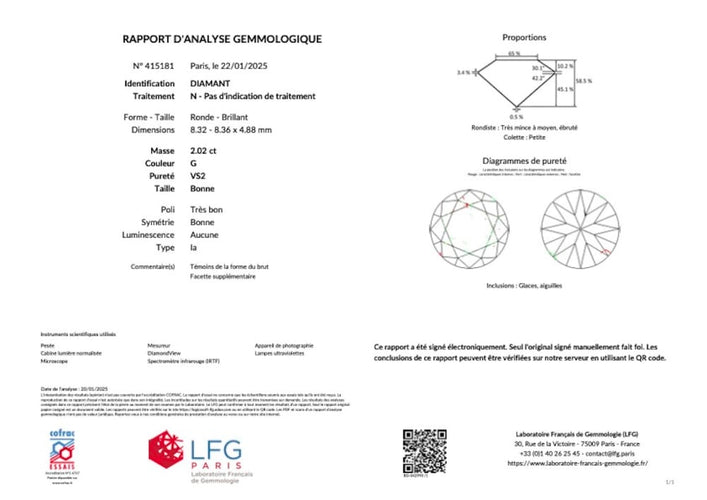 Bague 51 Bague jonc en or jaune et or blanc 750 avec diamant 2,02 ct 58 Facettes 34373