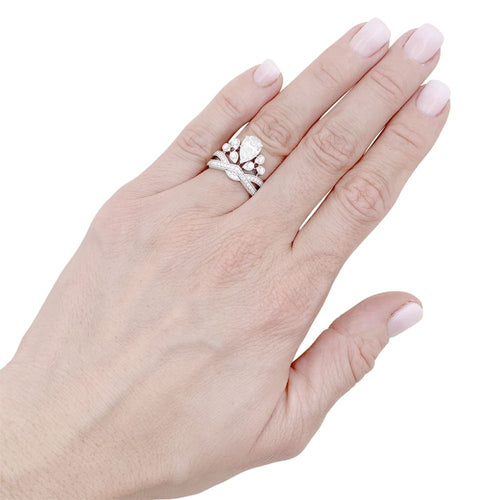 Bague 48 Chaumet Joséphine Aigrette Impériale - Bague en platine et diamants 58 Facettes 35032
