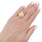 Bague 54 Bague bandeau pavée de diamants en or jaune 750 58 Facettes 33884