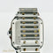 Cartier Santos Saat - 18K sarı altın ve çelikten unisex saat, pırlantalar 58 Facettes 2504