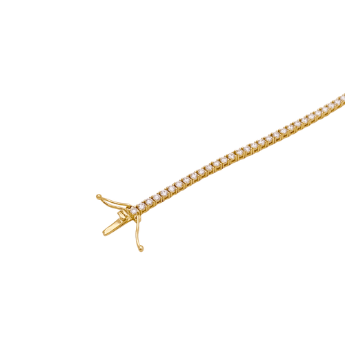 Bracelet Bracelet ligne, or jaune et diamants. 58 Facettes 34847