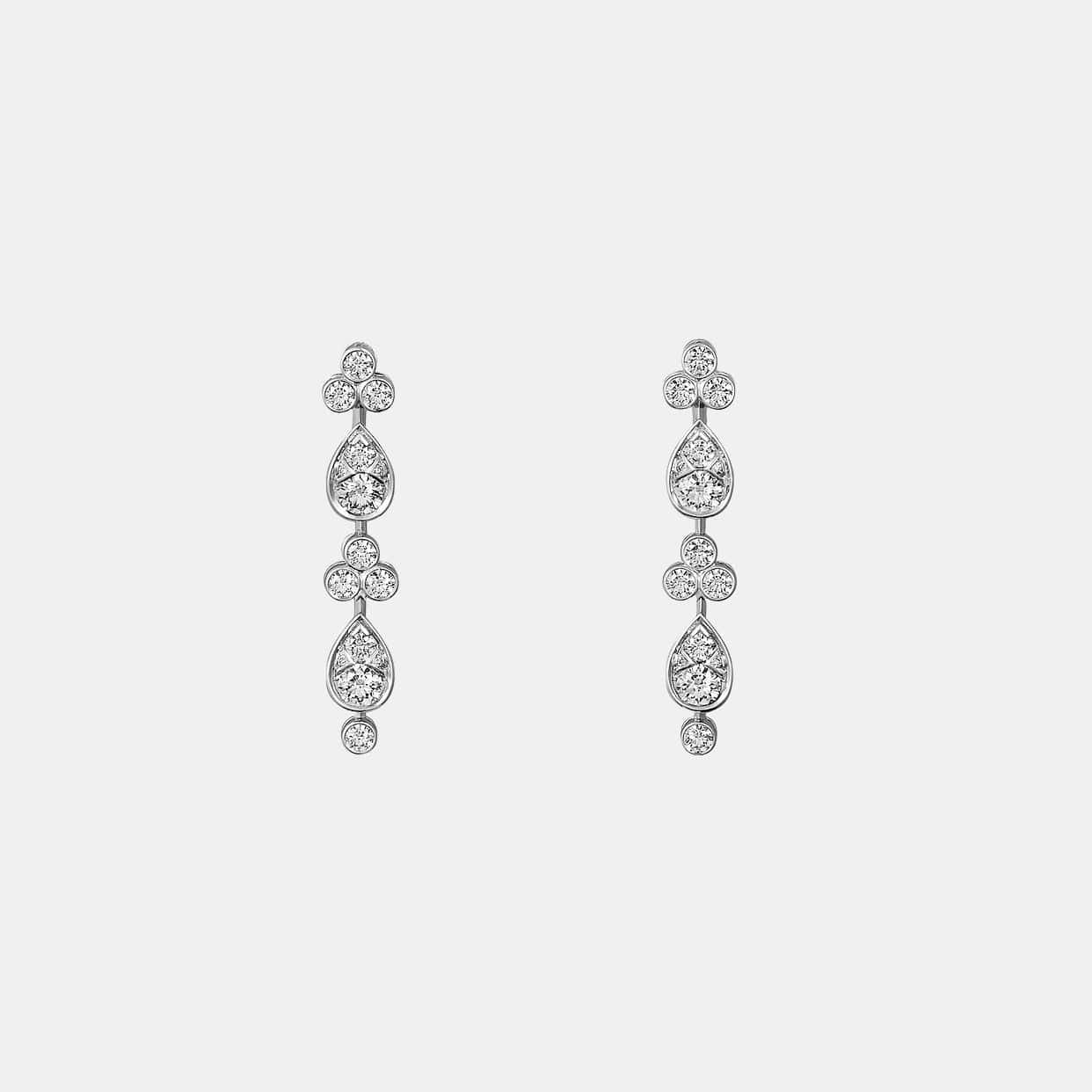 Boucles d'oreilles Pluie de Cartier Or blanc Diamant