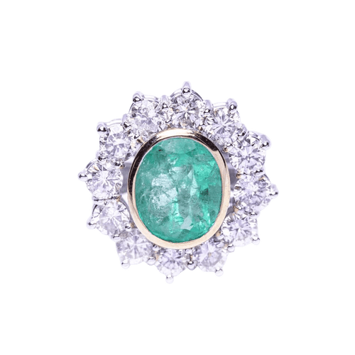 Bague 51 Bague RAINA avec diamants et émeraude 58 Facettes D359454EJ