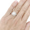 Bague 52 Bague entourage en or blanc avec diamant 1,26 ct et diamants 58 Facettes 33900
