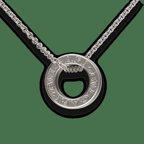 Collier Chaîne Pendentif Bulgari B Zero – Or Gris 18k – Longueur 42 cm 58 Facettes FB11042